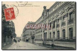 Postcard Old Post Levallois Perret Street Cormeille Industrial Company of Tel...