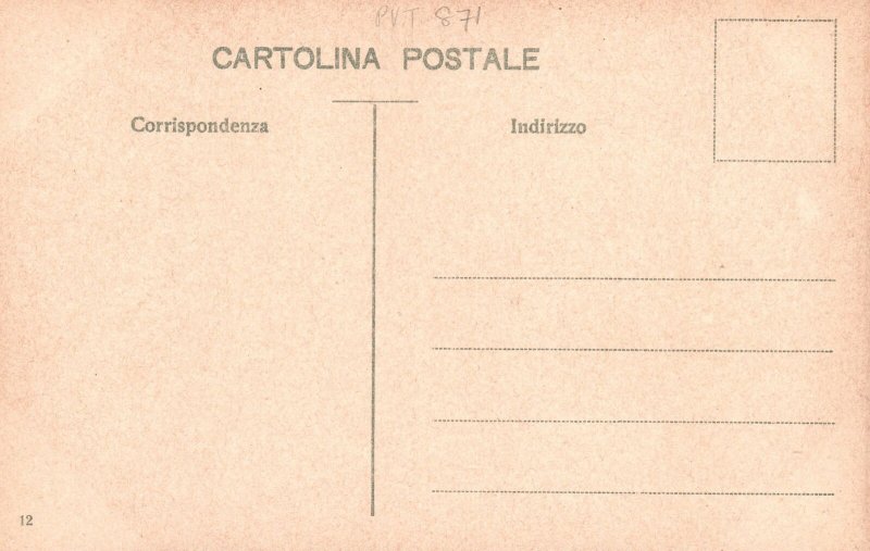 Vintage Postcard 1910's Saluti Da Palermo Chiesa Della Martorana Campanile Italy