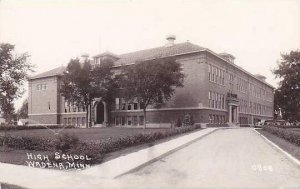 Minnesota Wadena High School Real Photo RPPC