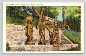 Ste-Anne-De-Beaupre, Way of the Cross,  Quebec Canada  Postcard  P6