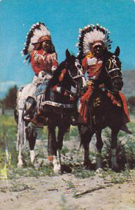 Indian Couple On Horseback In Full Dress