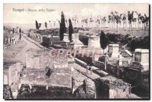 Postcard Ancient Pompeii Strada delle Tombe