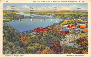 Ohio River and Bridges, Parkersburg, WV