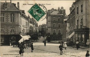 CPA VANNES-Rue St-Vincent (27420)