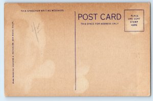 1935 San Diego California Postcard Cabrillo Bridge Science Tower Intl Exposition