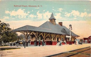 J41/ Altamont  York Postcard c1910 Railroad Depot Station 84