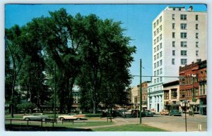 ELYRIA, Ohio OH ~ Downtown MIDDLE AVENUE Street Scene 1962 Postcard