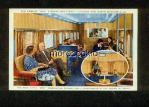 CHICAGO & NORTH WESTERN RY OBSERVATION & LOUNGE CAR