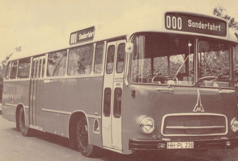 Sonderfaht German Bus Magirus Deutz Saturn II Postcard