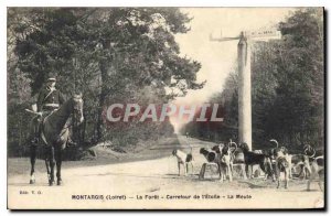 Old Postcard Montargis (Loiret) La Foret Carrefour de l'Etoile The maute Hunt...