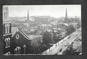 1907 Postcard Bird's Eye View Springfield OH!