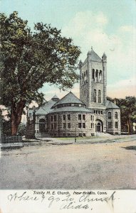 Trinity M.E. Church, New Britain, Connecticut, 1906 Postcard, Used