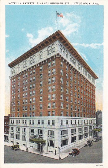 Arkansas Little Rock Hotel La Fayette 6th and Louisiana Streets Curteich
