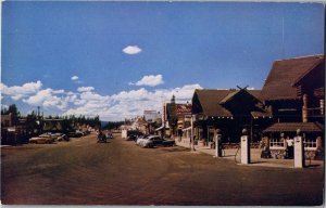 Travel Center West Yellowstone MT, Shops Gas Station Vintage Postcard A10