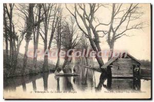 Old Postcard Vibraye The Canal des Forges