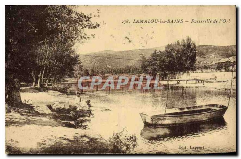 Old Postcard LAMALOU the BAINS Gateway I'Orb