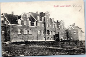 postcard Denmark - Asmild Landbrugsskole - Agricultural High School in Viborg