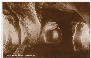 Sussex Postcard - St Clements Caves - Hastings - Real Photograph   A5157