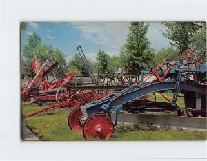 Postcard Antique Heave Machinery On The Green At Pioneer Village, Minden, NE