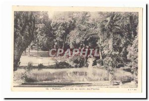 Poitiers Old Postcard Lake garden plants