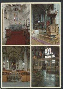 Warwickshire Postcard - The Collegiate Church of St Mary, Warwick    T4771
