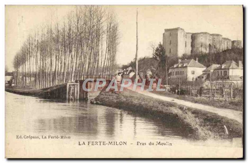Old Postcard La Ferte Milon Arm Mill