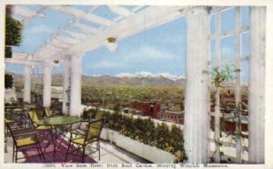 Hotel Utah Roof Garden - Wasatch Mountains  