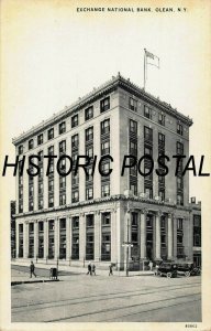 OLEAN NEW YORK~EXCHANGE NATIONAL BANK~ POSTCARD