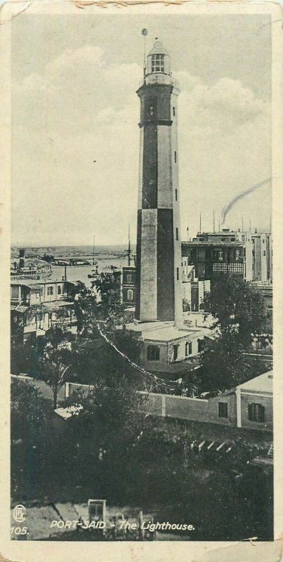 Port Said lighthouse 8x15cm postcard