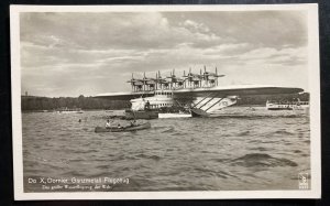 Original Mint Dornier DOX Seaplane all-metal aircraft RPPC Postcard