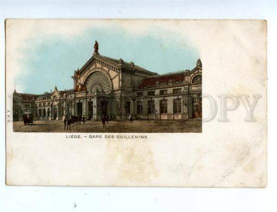 158361 Belgium LIEGE Railway Station Gare Guillemins Vintage