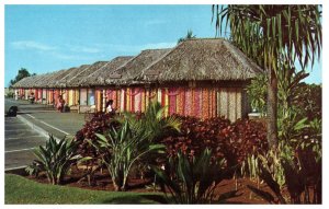 Lei Stands near the Honolulu AIrport Hawaii Postcard