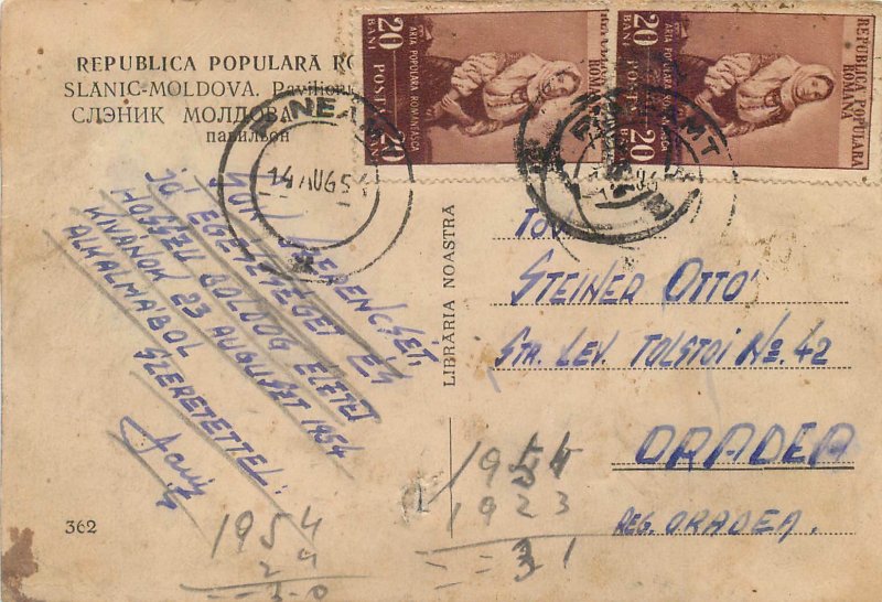 Romania Slanic moldova pavilionul Postcard