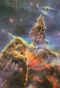 Mystic Mountain Carina Nebula Star Streamers Astronomy Postcard