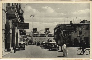 PC EGYPT, EUGENIE STREET AT PORT SAID, Vintage Postcard (b43961)