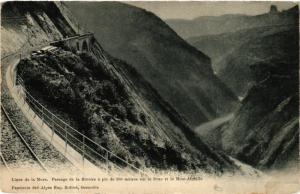 CPA Ligne de La MURE Passage de la Rivoire a pic de 300 m sur le Drac (583976)