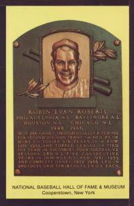 Robin Evan Roberts Baseball Hall Fame Post Card 3295