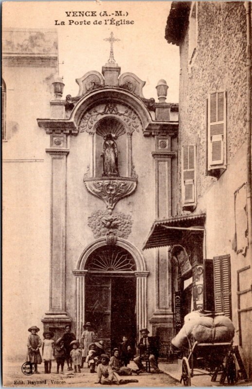 Postcard   Italy Venice -  La Porte de L'Eglise