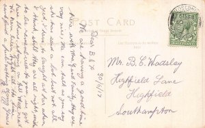 England 1917 Boscombe Pier vintage postcard