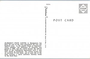 Alabama State Capitol Montgomery Alabama Postcard
