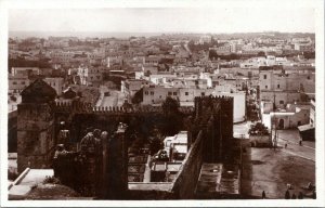 postcard rppc Morocco - Rabat - A Corner of the City as seen from the Oudaias