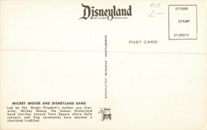 Postcard Mickey Mouse and Disneyland Band California