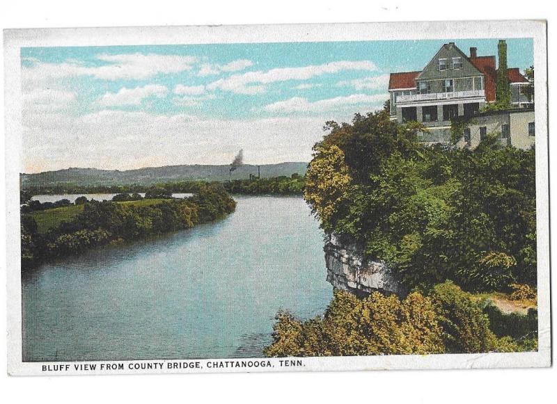 Bluff View From County Bridge Chattanooga Tennessee