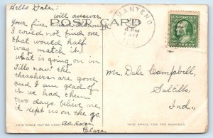 KANKAKEE, IL Illinois ~ FIRST PRESBYTERIAN CHURCH 1911  Postcard