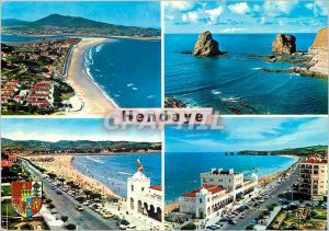 Modern Postcard Hendaye Frontierre Spanish Pyrenees atalntiques