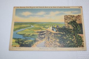 View Showing Ochs Memorial and Umbrella Rock on the Point at Lookout Mt Postcard