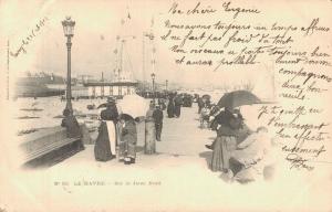France Le Havre Sur la Jetée Nord Vintage Postcard 02.36