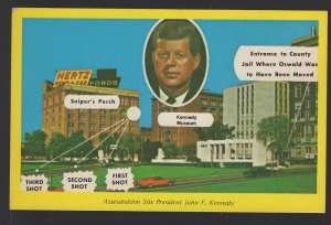 Texas DALLAS Assassination Site President John F. Kennedy Nov 22, 1963 ~ Chrome