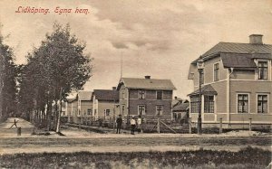 LIDKOPING SWEDEN~EGNA HEM~1908 PHOTO POSTCARD