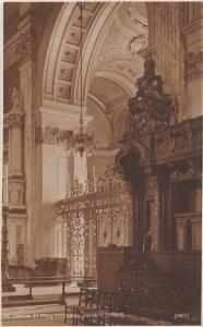 BR69958 bishops throne real photo judeges 6 st paul cathedral london  uk